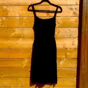 Little Black Dress with Belted Waist